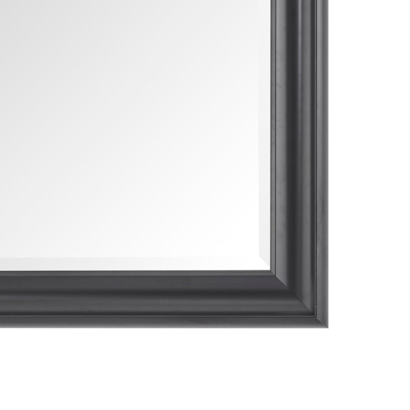 Grand miroir sur toute la surface, miroir surdimensionné, cadre en imitation bois lisse, miroir rectangulaire à suspendre au mur