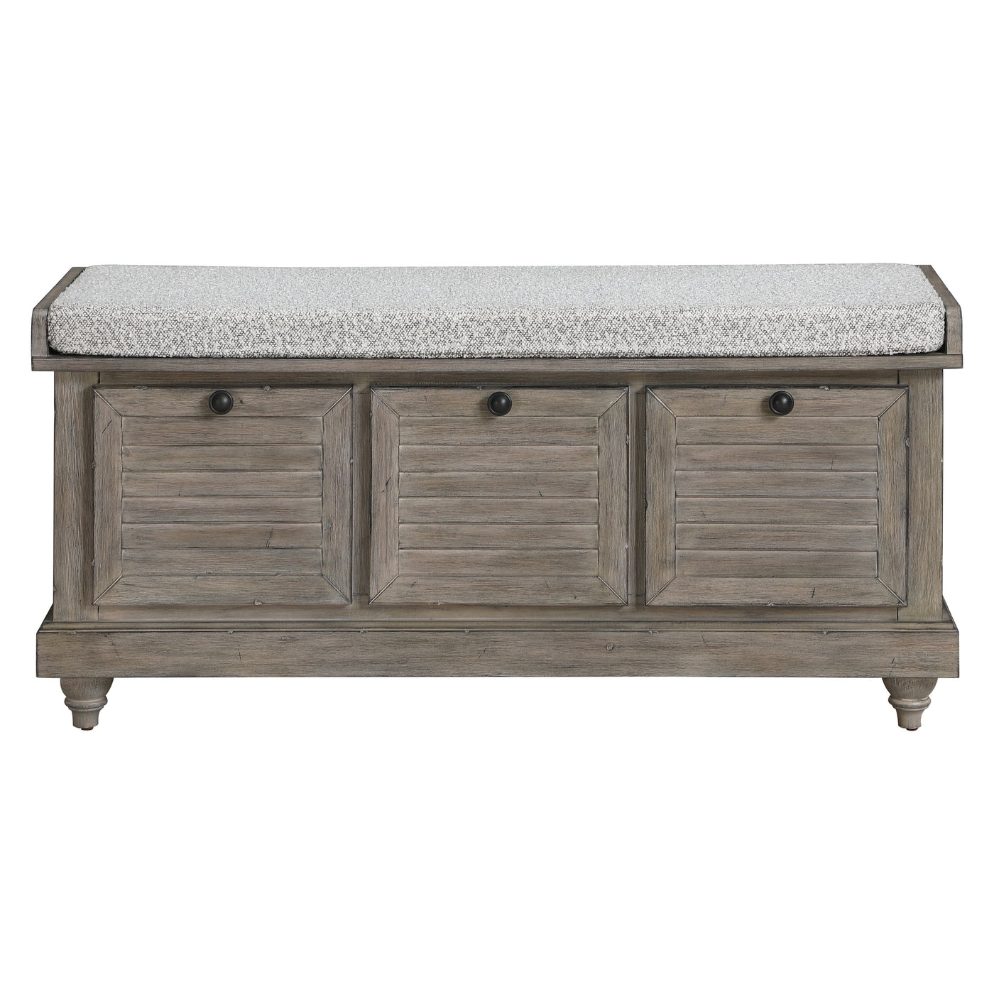 Le banc de rangement Arbakka de Gray Barn
