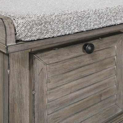 Le banc de rangement Arbakka de Gray Barn