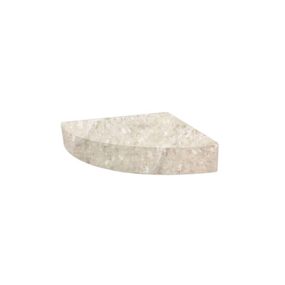 Siège de douche d'angle mural en surface solide Transolid Studio 14 po x 14 po - 14,5 x 14,25 x 3