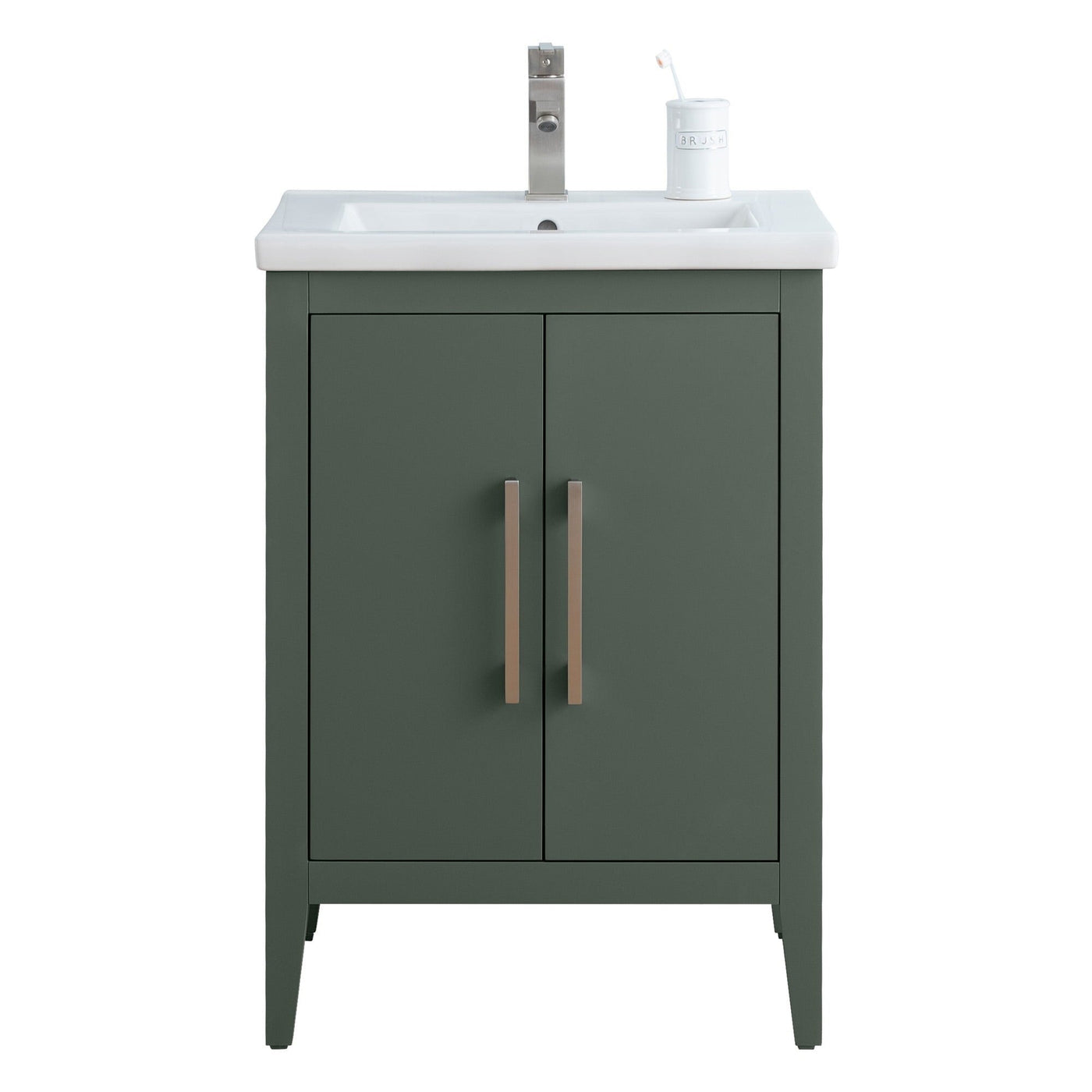 Meuble-lavabo simple Vanity Art 20, 24 ou 30 avec dessus en céramique