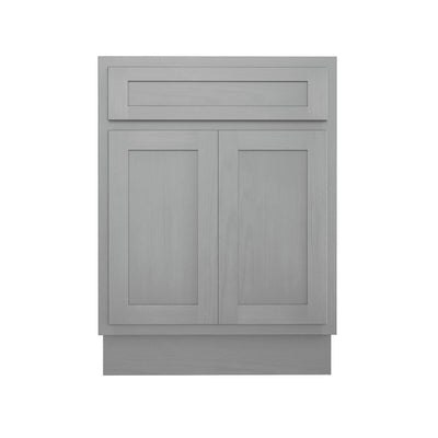 Meuble-lavabo simple en bois massif de 24 pouces de Vanity Art