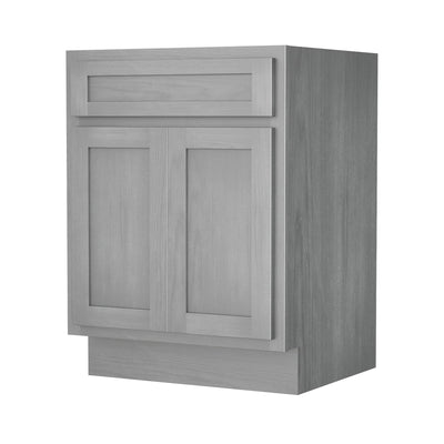 Meuble-lavabo simple en bois massif de 24 pouces de Vanity Art