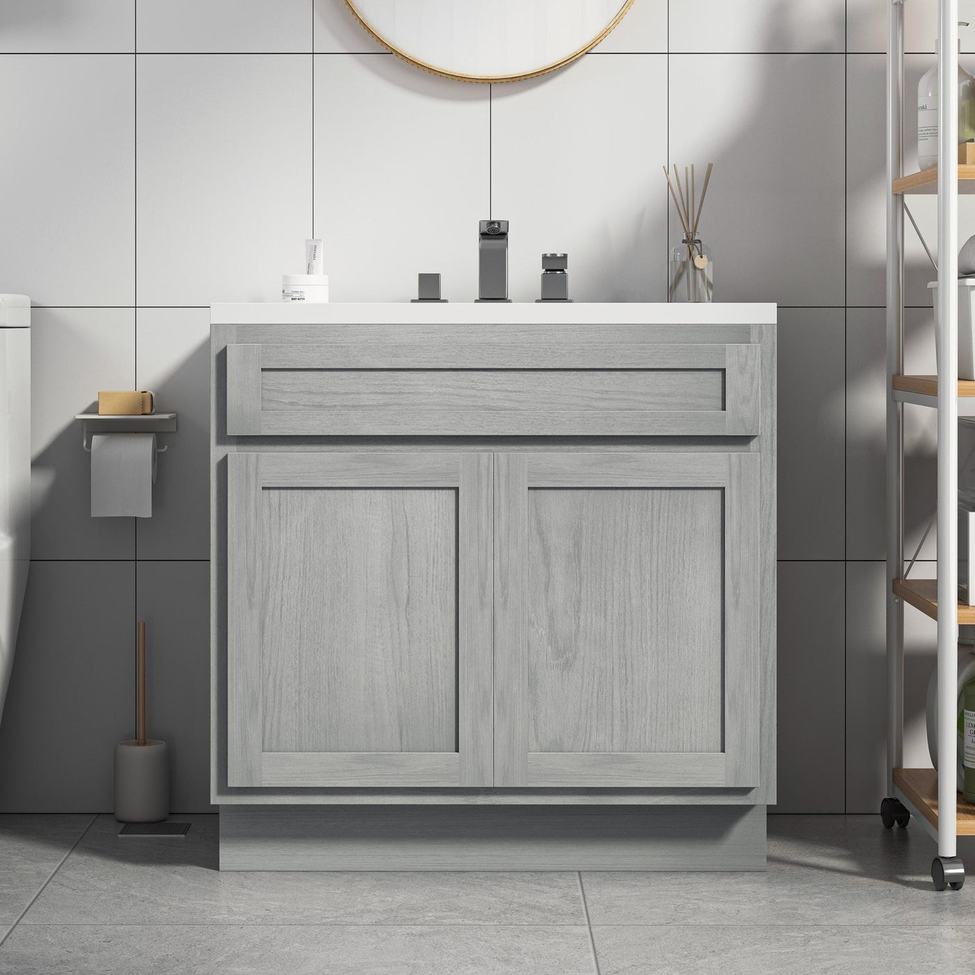 Meuble-lavabo simple de 36 pouces de Vanity Art