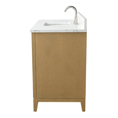 Meuble-lavabo de salle de bain Vanity Art avec lavabo en céramique et plateau en marbre reconstitué