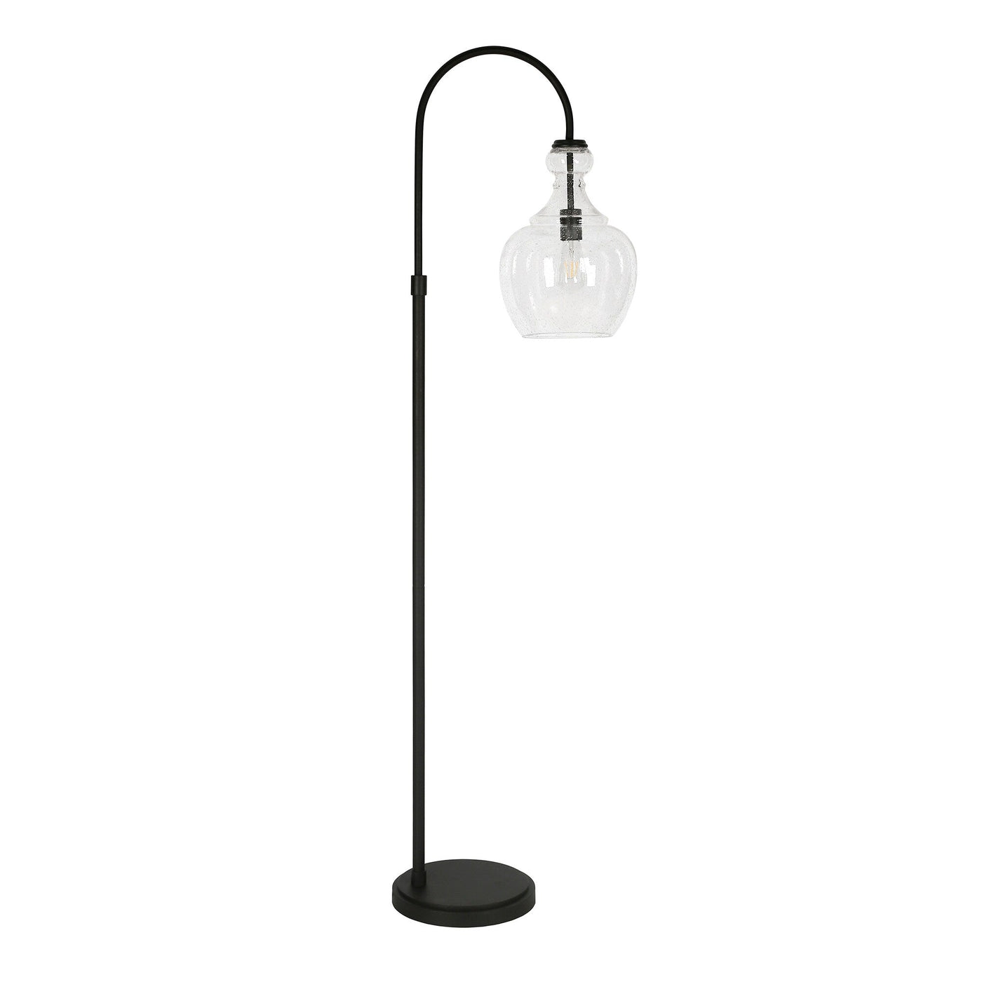 Lampadaire Verona Arc avec abat-jour en verre
