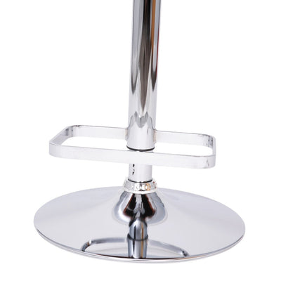 Tabouret de bar moderne rembourré à hauteur réglable avec dossier arrondi