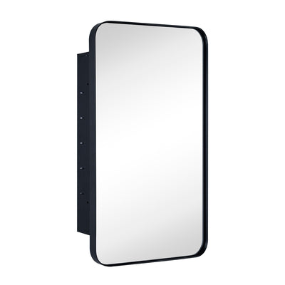 Armoire à pharmacie encastrée TEHOME WH avec miroir et étagères réglables