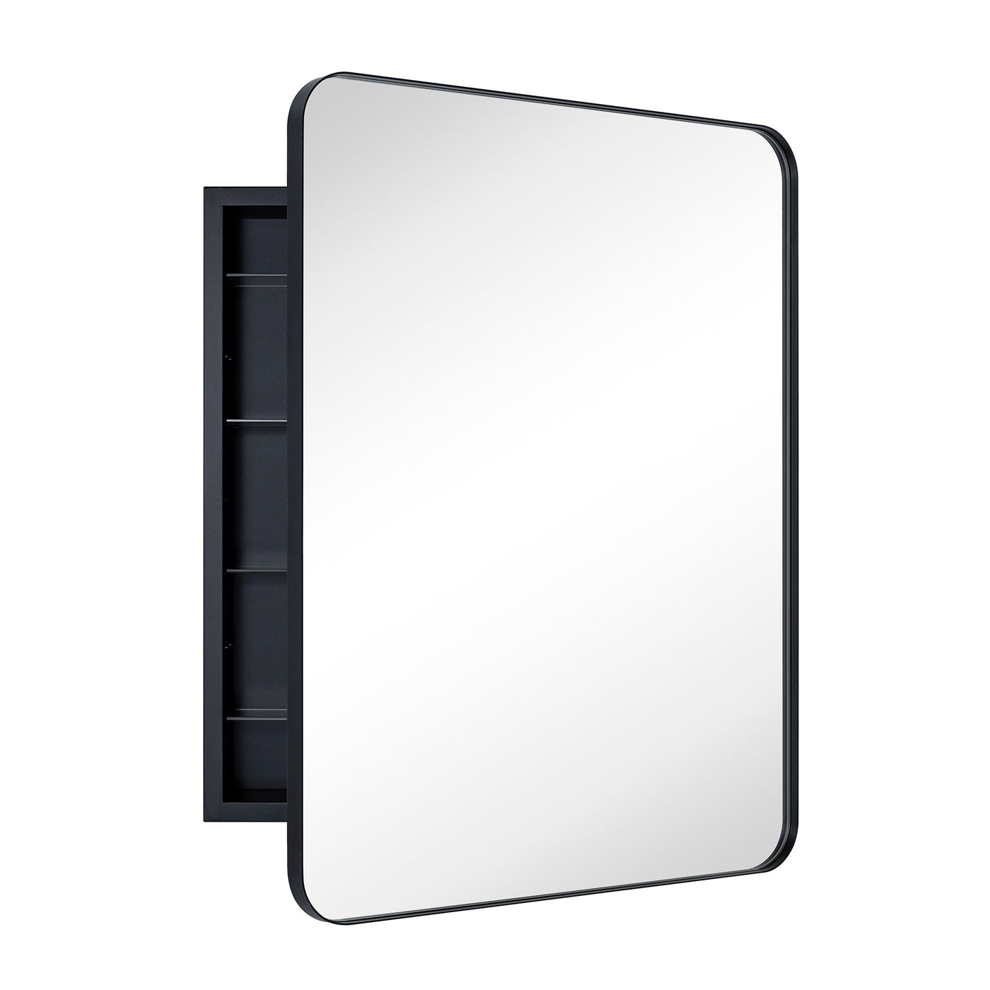 Armoire à pharmacie encastrée TEHOME WH avec miroir et étagères réglables