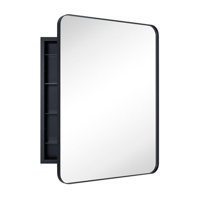 Armoire à pharmacie encastrée TEHOME WH avec miroir et étagères réglables