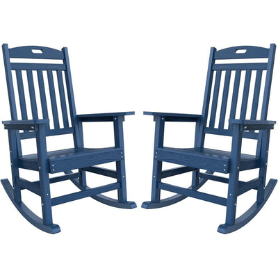 Chaise à bascule d'extérieur toutes saisons WINSOON, lot de 2