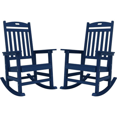 Chaise à bascule d'extérieur toutes saisons WINSOON, lot de 2