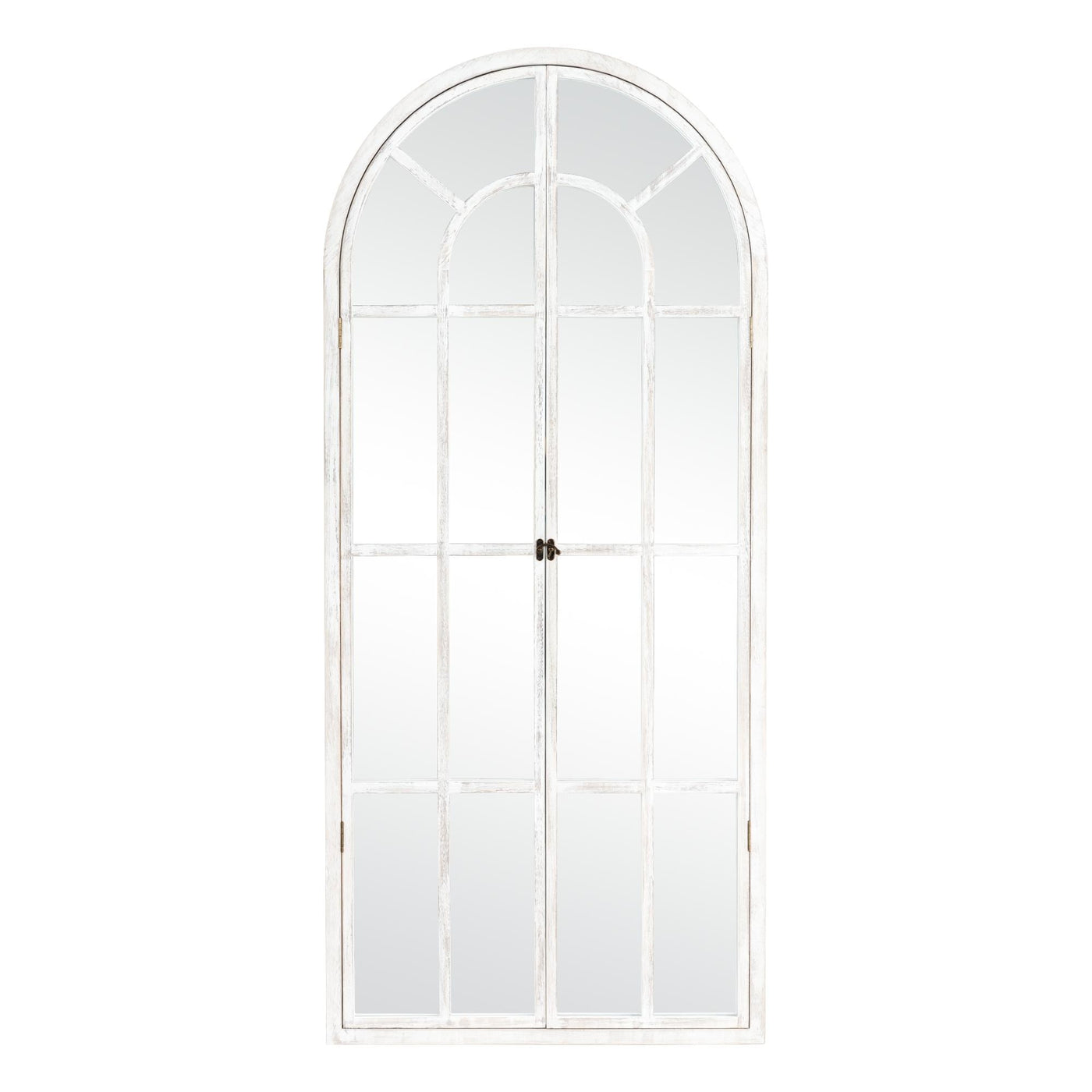 Miroir de fenêtre en bois arqué 71'' L x 31'' l