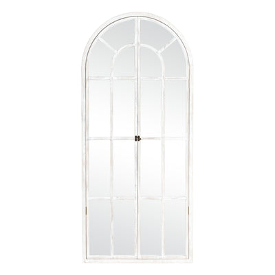 Miroir de fenêtre en bois arqué 71'' L x 31'' l