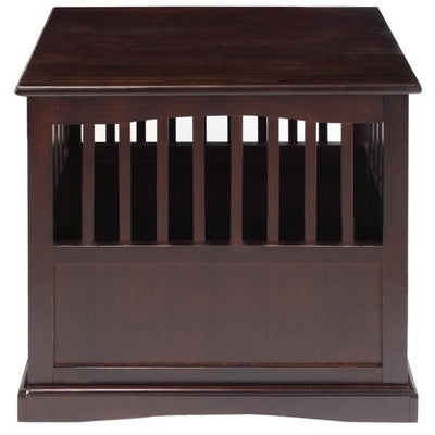 Table d'appoint en bois pour cage pour animaux de compagnie avec porte verrouillable