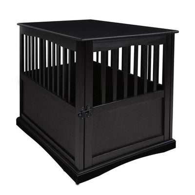 Table d'appoint en bois pour cage pour animaux de compagnie avec porte verrouillable