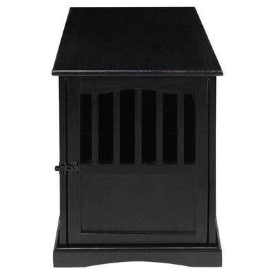 Table d'appoint en bois pour cage pour animaux de compagnie avec porte verrouillable