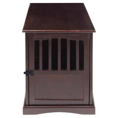 Table d'appoint en bois pour cage pour animaux de compagnie avec porte verrouillable