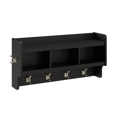 Porte-manteau mural Woodland 40 W avec étagère par Bush Furniture