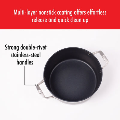 Cocotte antiadhésive en aluminium anodisé dur ZWILLING Motion